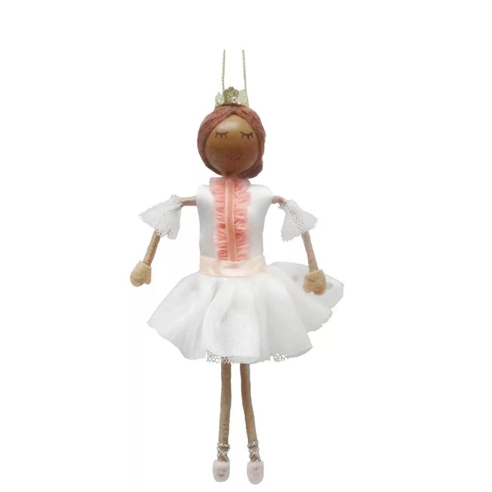 St. Nicholas Square Black Wood Elegant Ballerina Ornament